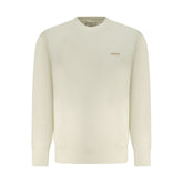Beige Cotton Men Sweater
